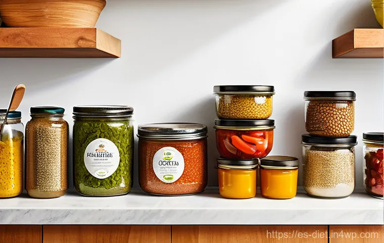 비건 식단으로 취미 요리 시작하기 - **A Vibrant Vegan Kitchen: Superhero Pantry & Fresh Flavors**
    A bright, modern kitchen with warm...