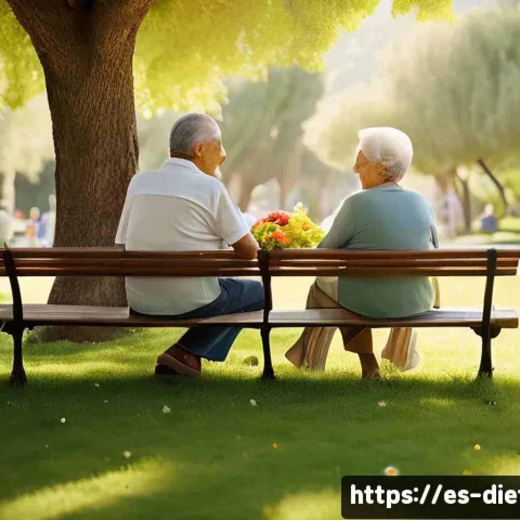 비건 식단에서의 비타민 D 보충 방법 - A vibrant outdoor scene in a sunny Mediterranean park during early morning, featuring a diverse grou...